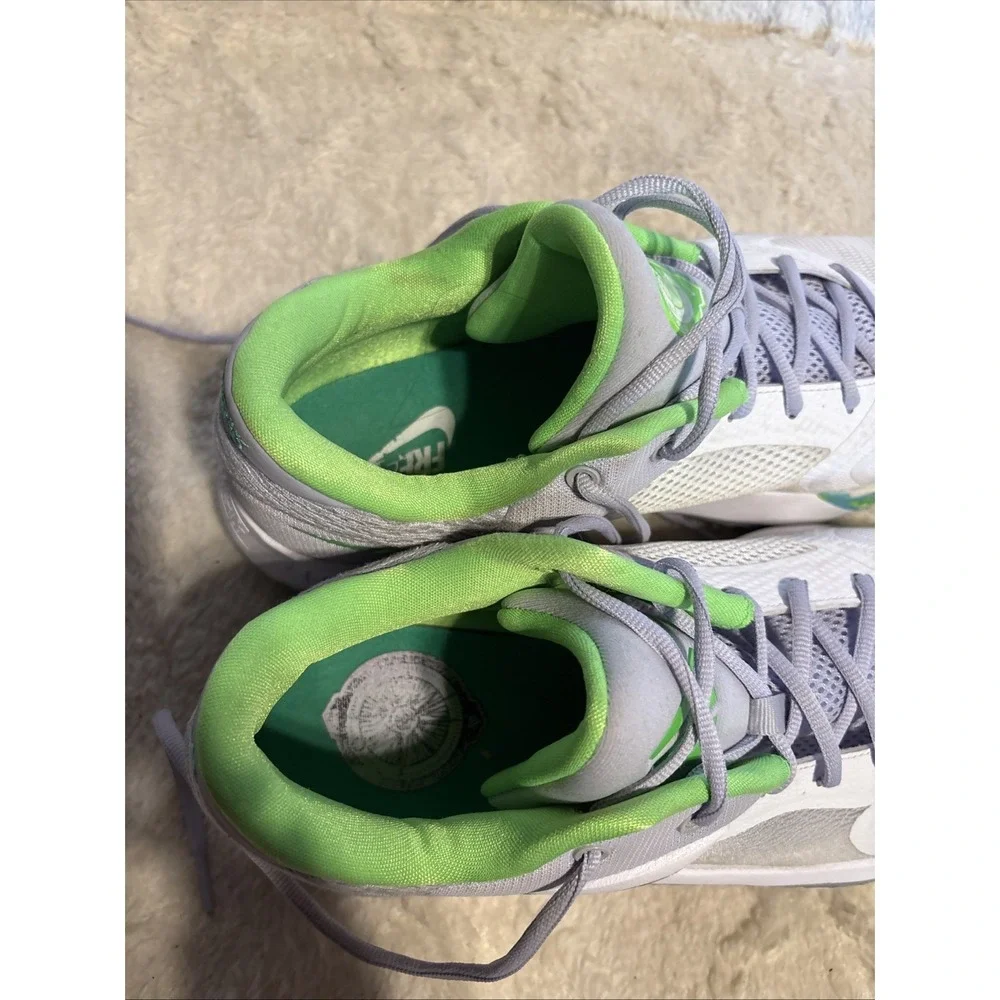 Nike Zoom Freak 4 The Desicion Men's Sneakers Size 12 White Green Gray